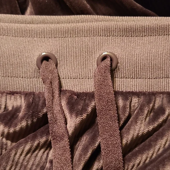 Purple Satin Drawstring Pants - Picture 4 of 5